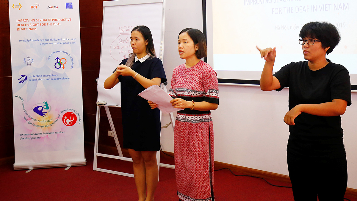 Hội thảo nâng cao nhận thức về quyền sức khỏe  sinh sản và tình dục cho người Điếc tại Việt Nam – 06/2019